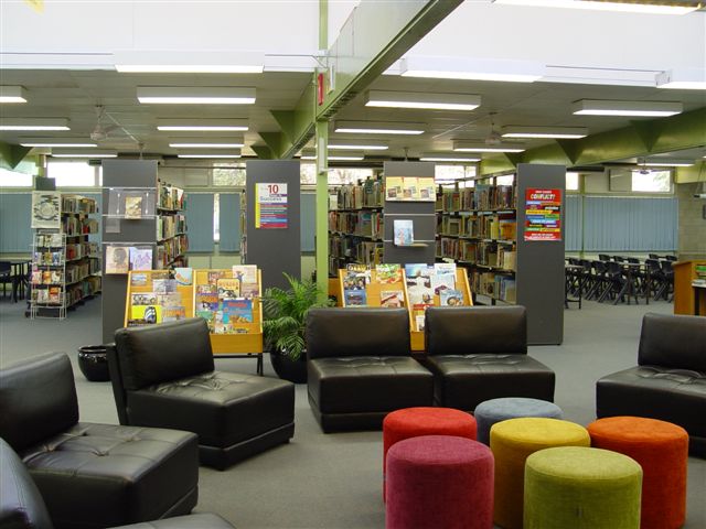 chairs and round stools in resource centre